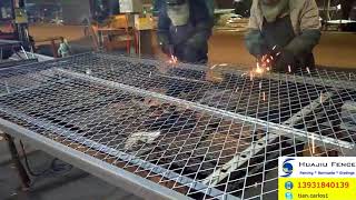 How to Weld Expanded MetalExpanded Steel to Angle Bar [upl. by Ramsdell]