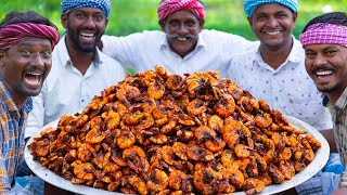 TIGER PRAWNS PERI PERI  Crispy Shrimp Recipe  Cooking Prawns with Shell  Seafood Fry Recipes [upl. by Bourn368]