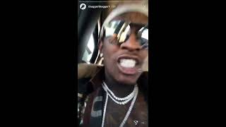 SHE BELONGS TO THE STREETS full instagram story  Young Thug Flexing Jewelry With Future [upl. by Ainegue269]