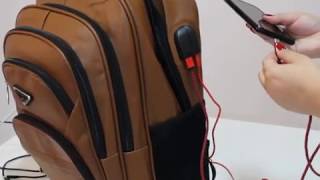 UNBOXING  MOCHILA COM CARREGADOR E SAÍDA DE ÁUDIO 🤩 FEIRA DA MADRUGADA [upl. by Brittni83]