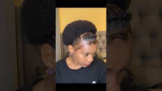 Quick and easy natural hairstyles for short 4a4b hair naturalhairstyles shorts simplehairstyles [upl. by Searby811]