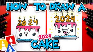 How To Draw A 2024 Cake [upl. by Anikahs]