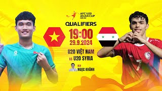 🔴TRỰC TIẾP U20 VIỆT NAM  U20 SYRIA  VÒNG LOẠI U20 CHÂU Á 2025 [upl. by Asecnarf]