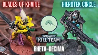 AELDARI vs NECRONS on BHETADECIMA Kill Team Battle Report [upl. by Velleman]