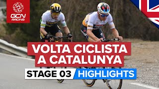 Battle Of The Favourites On La Molina  Volta A Catalunya 2023 Highlights  Stage 3 [upl. by Francklin]