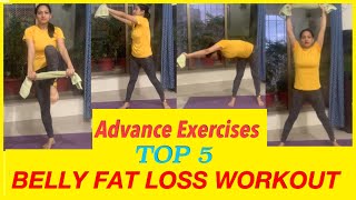 Top 5 belly fat loss workout  Reduce Belly Fat Exercises at Home by Gatello gatelloexercise [upl. by Anitsyrhk]