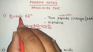 AMINO ACIDS TESTS WITH TRICKS  RRB PHARMACIST EXAM  GPAT  ESIC  PART48 [upl. by Melonie]