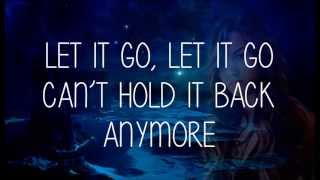 Demi Lovato  Let It Go Frozen HD  Lyrics [upl. by Ellette]