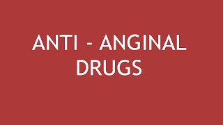 Pharmacology of AntiAnginal Drugs  Dr Shikha Parmar [upl. by Bate]