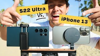 iPhone 13 Pro vs Galaxy S22 Ultra Who Wins the Camera Shootout [upl. by Maleen]