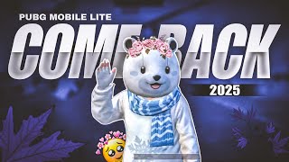 PUBG MOBILE LITE COME BACK 2025♥️🌍💯 MONTAGE 😜 [upl. by Grady]