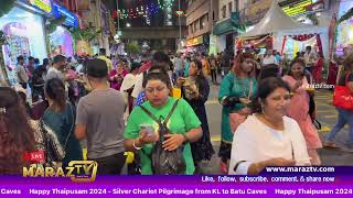 2 🔴 LIVE Silver Chariot Pilgrimage from KL to Batu Caves Happy Thaipusam 2024 [upl. by Charil]