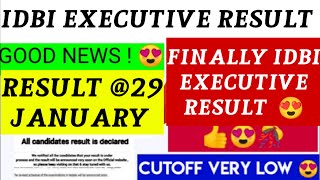 IDBI EXECUTIVE EXAM RESULT 2024  idbi executive result date  idbi executive result amp cut off [upl. by Eylloh]