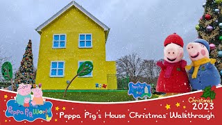 You are Invited inside PEPPA PIGS House at Christmas at Peppa Pig World Dec 2023 4K [upl. by Auoh]