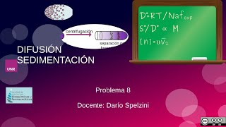 Problema 8 Tema Difusión  Sedimentación [upl. by Hibben]