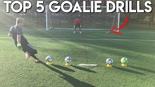 TOP 5 GOALKEEPER TRAINING DRILLS  REACTION DRILLS FOR GOALIES [upl. by Annaes]