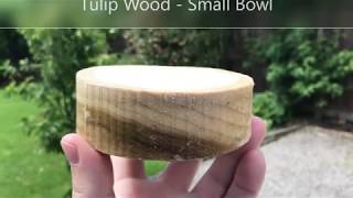 Woodturning Tulip Wood Bowl  Wood Turning [upl. by Derfliw465]