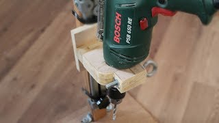 Make a wooden drill press stand Drill press stand build homemade [upl. by Pickford]