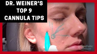 Dr Steven F Weiners Top 9 Tips for Using Cannulas for Fillers [upl. by Aubrie]