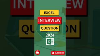 Excel interview question excel efficientdatahandling exceltips dataanalysis [upl. by Nioe]