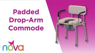 Padded DropArm Commode  Features and How To Assemble [upl. by Sukramaj]