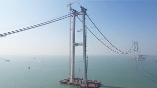 Chinese workers propel Greater Bay Area mega bridge project during Spring Festival [upl. by Cl]