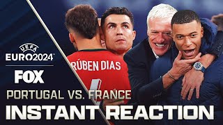 France ADVANCES to semifinals after PK Shootout vs Portugal  UEFA Euro 2024 [upl. by Aubreir299]