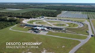 Desoto Speedway Bradenton Florida Aerial View 2017 [upl. by Akiem]