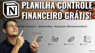 PLANILHA PARA ORGANIZAÇÃO FINANCEIRA AUTOMÁTICA GRÁTIS  Modelo completo Notion [upl. by Mossberg]