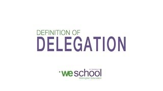 Definition of Delegation [upl. by Liederman]