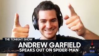 Andrew Garfield Speaks Out on SpiderMan No Way Home Rumors  The Tonight Show [upl. by Ianahs]