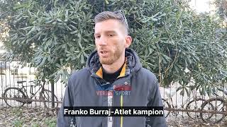 Franko Burraj atleti më i miri në Kampionatin Dimëror flet për prag Ballkaniadën dhe Botërorin [upl. by Derwon]