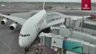 Emirates Airbus A380 lands in Taiwan  Emirates Airline [upl. by Esinyt]