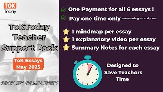 TeacherSupport Pack ToK Essays May 25 [upl. by Ainos280]