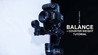 Vertical mount for gimbal Zhiyun weebill s  counter weight balancing  Vertical Videos Gimbal Hack [upl. by Elohc494]