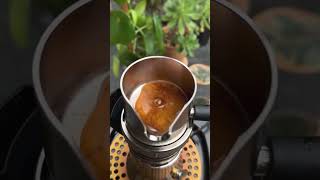 Use 9barista Moka pot to make a cup of affogato coffee The fat is still stable like melted cho [upl. by Plunkett]