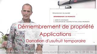 Donation dusufruit temporaire  abus de droit fiscal [upl. by Anselm]