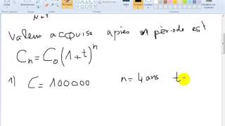 mathématique financière S2 partie 6 quot les intérêts composée quot [upl. by Ayatahs]