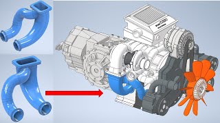 Inventor 2020 Tutorial 140  3D Model Design Advanced [upl. by Itisahc]