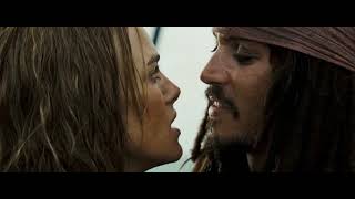 Elizabeths trick kiss and Jack vs kraken  Pirates of the Caribbean 2006 [upl. by Sprung]