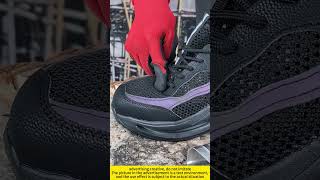 Safety shoe quality testingsteeltoeshoes sneakers safetyfootwear [upl. by Naimaj]