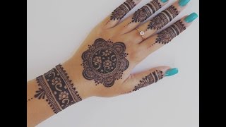 Easy Henna Design for Your Hands [upl. by Copland]