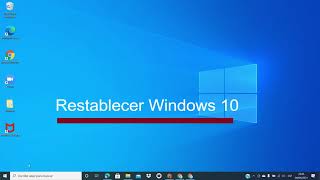 Cómo RESTABLECER Windows 10 a su estado Original  de fabrica sin Formatear Fácil y rápido 2022 [upl. by Bridgette]