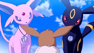 Eevee meet Espeon and Umbreon「AMV」 Howling  Pokemon Journeys Episode 79 [upl. by Chastity]