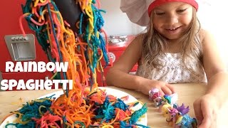 RAINBOW SPAGHETTI how to make your own rainbow dash pasta [upl. by Ythomit785]