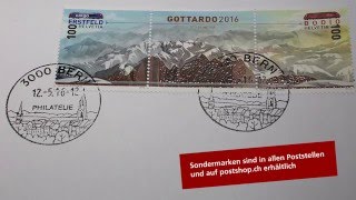 Sondermarke «Gottardo 2016» [upl. by Elatsyrk]