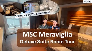 MSC Meraviglia Deluxe Suite Tour and Review 2024  Yacht Club Stateroom 15031 [upl. by Hector]