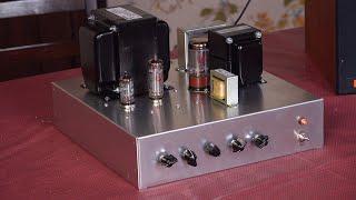 First Amplifier Demo EL84 MonoBlock ClassA [upl. by Ahcsap]