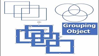 How to Grouping Shape or Object in Microsoft Word 2017 [upl. by Ackley]