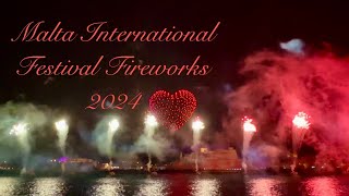 Final del Malta International Fireworks Festival 2024 [upl. by Oicram640]